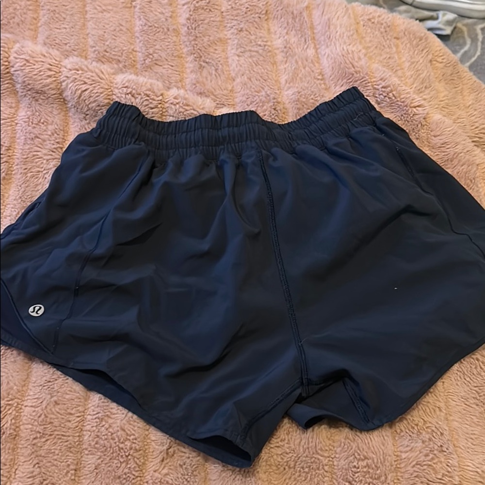 Navy Lulu hotty hot shorts